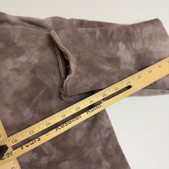 ATM Sweatshirt Womens Small Tie Dye Pullover Distressed Raw Hem Made in Peru - Picture 9 of 10